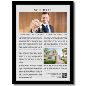 Gift for a Real Estate Agent: A framed recognition